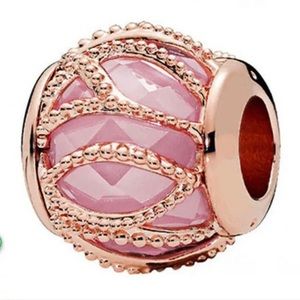 Pink Intertwining Charm For Pandora Bracelet